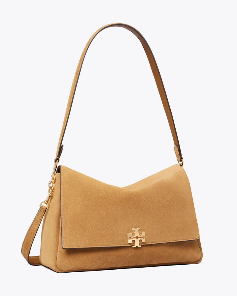 Tory Burch Damen Charlie Schultertasche aus Wildleder Wild