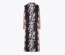 Damen Bedrucktes Jerseykleid mit Stehkragen