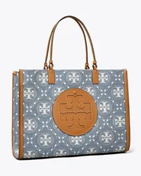 Tory Burch Ella T Monogram Denim Tote Denim