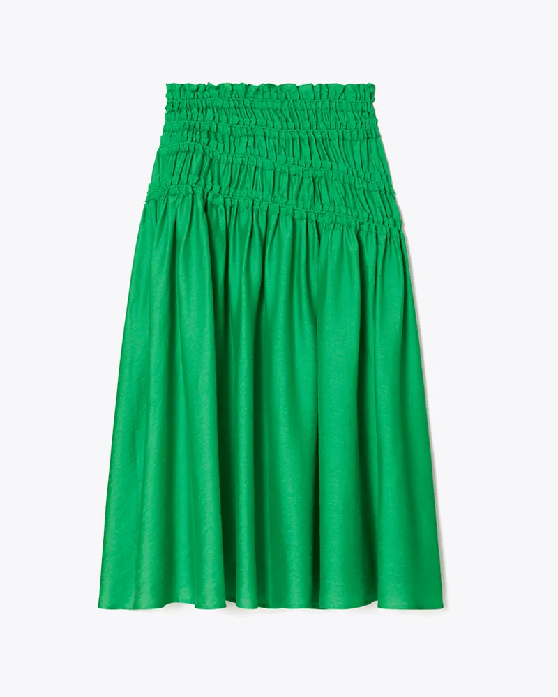 Tory Burch Damen Gesmokter Rock aus Viskose Spring