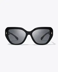 Tory Burch Miller Oversized Cat-Eye Sunglasses Black