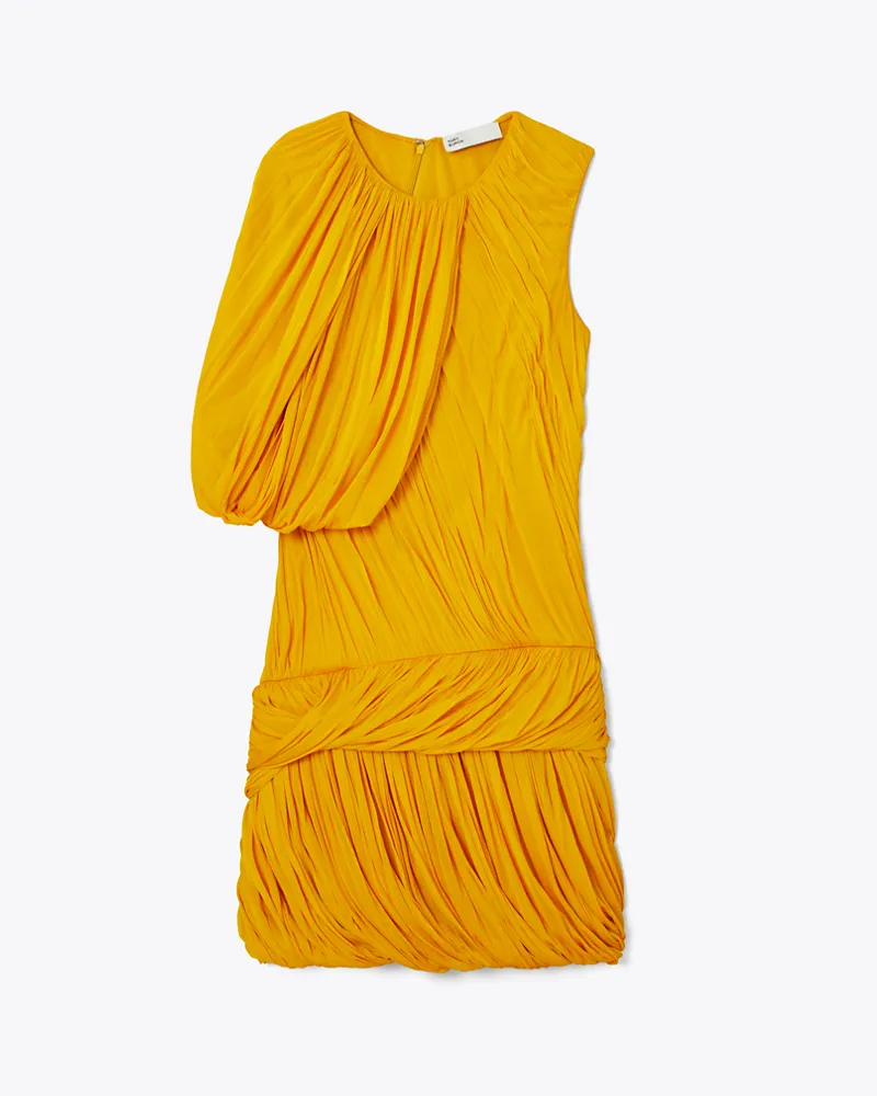 Tory Burch Damen Transparentes Goddess Kleid aus Jersey Winter