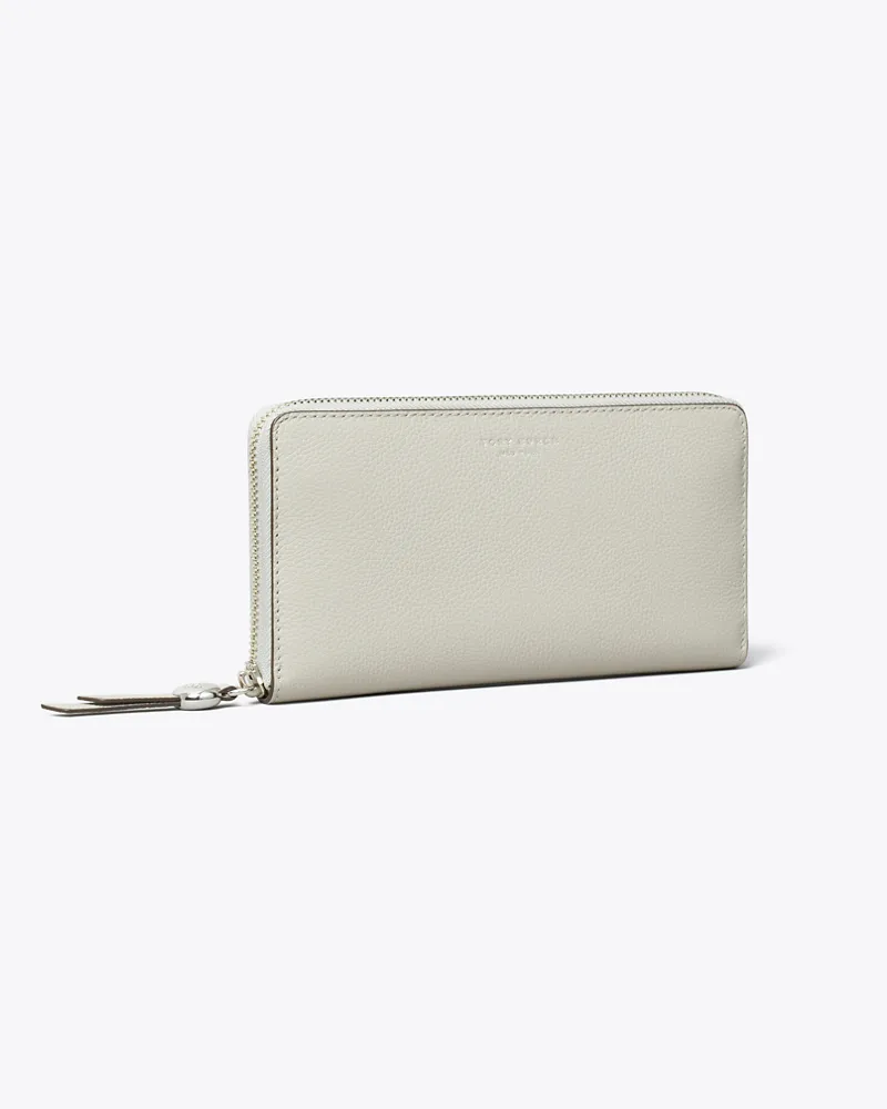 Tory Burch Damen Romy Geldbörse im Langformat mit Reißverschluss Dove