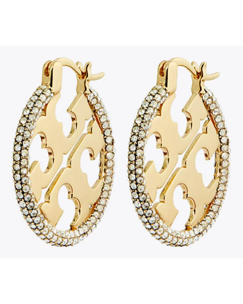 Tory Burch Miller Pavé Hoop Earring Tory