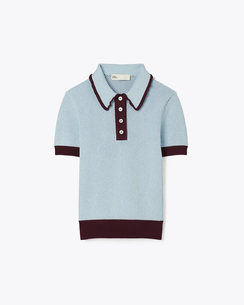 Tory Burch Damen Pointelle-Pullover aus Viskose Frozen