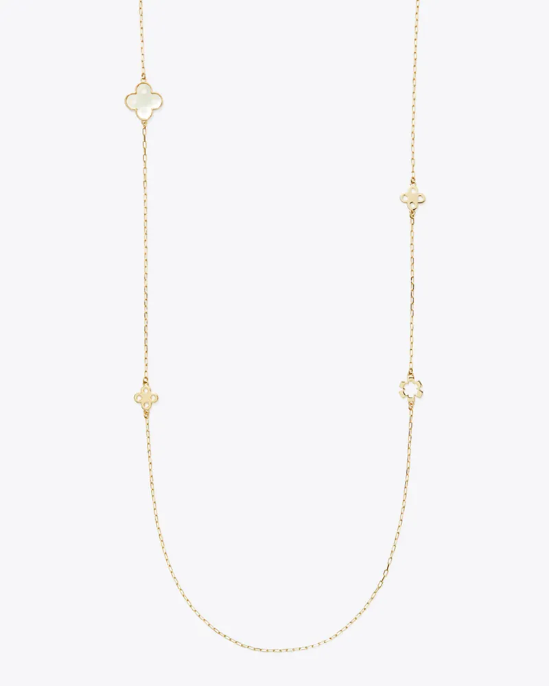 Tory Burch Damen Forget Me Not Long Necklace Tory