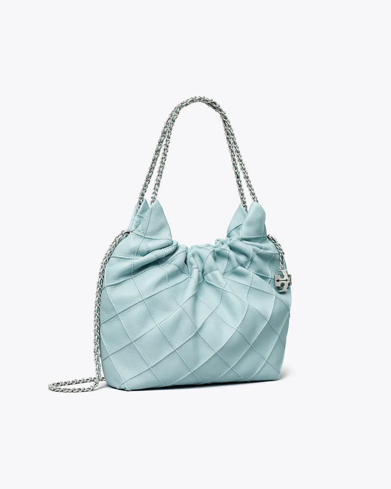 Tory Burch Damen Fleming Mini Bag mit Tunnelzug Geyser