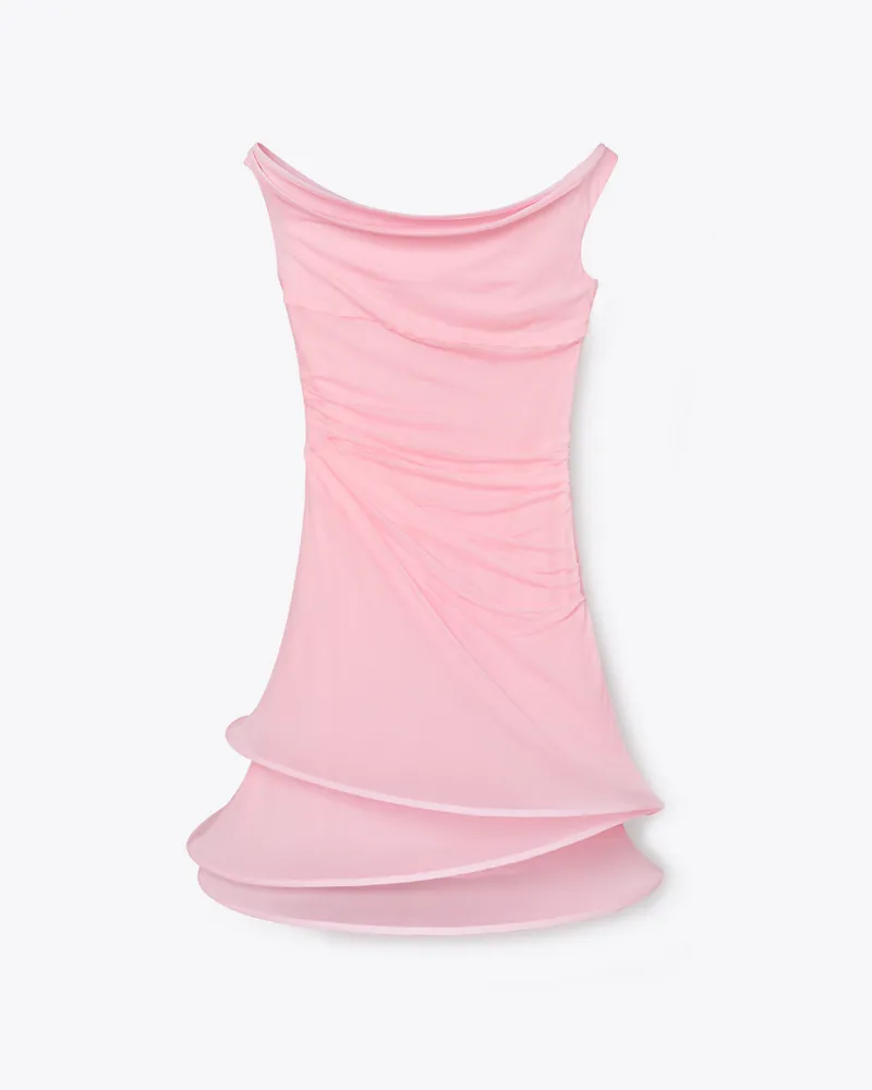 Tory Burch Damen Hoop Jerseykleid Fluoro