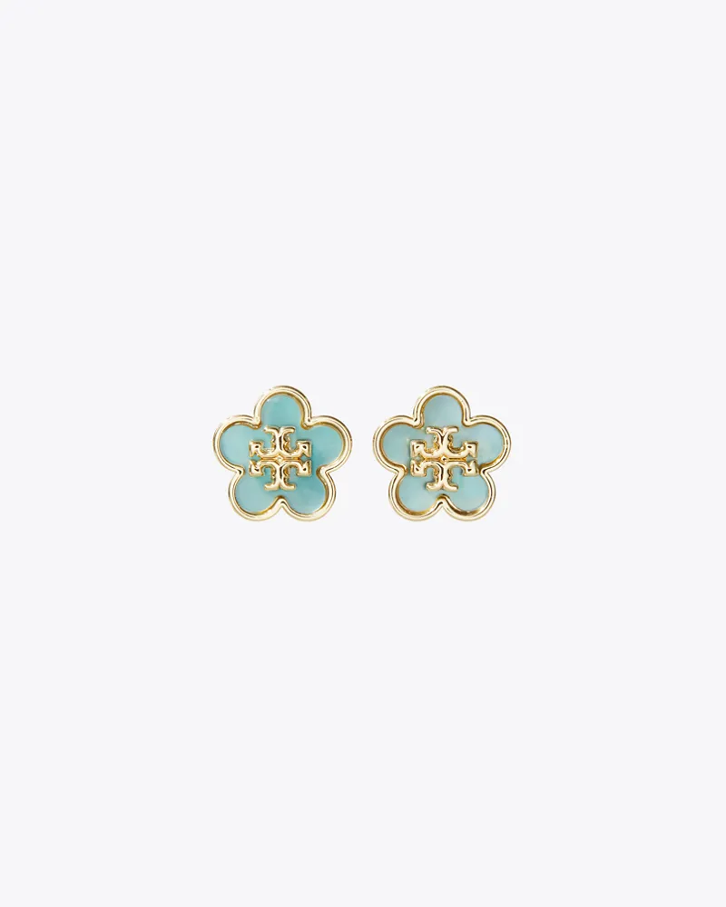 Tory Burch Damen Forget Me Not Blumenohrstecker Tory