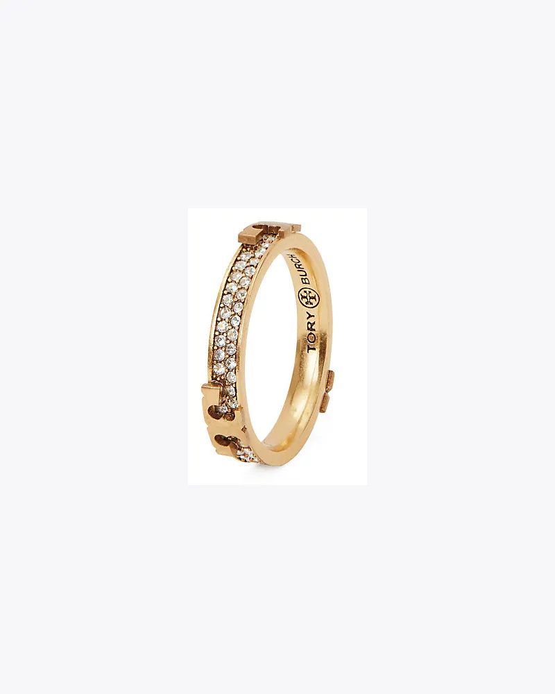 Tory Burch Pavé-Ring Mit Serifen-T 