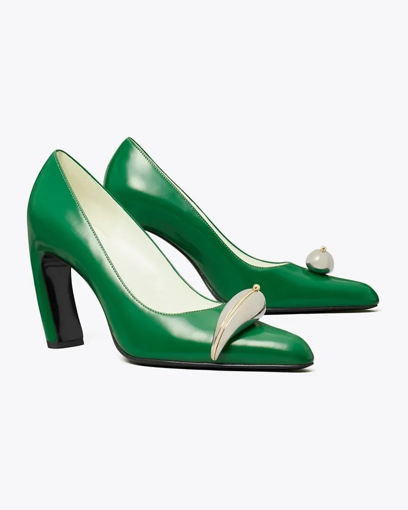 Tory Burch Damen Pierced Pump Grass