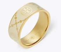 Damen Icon Emaille-Ring mit T-Monogramm