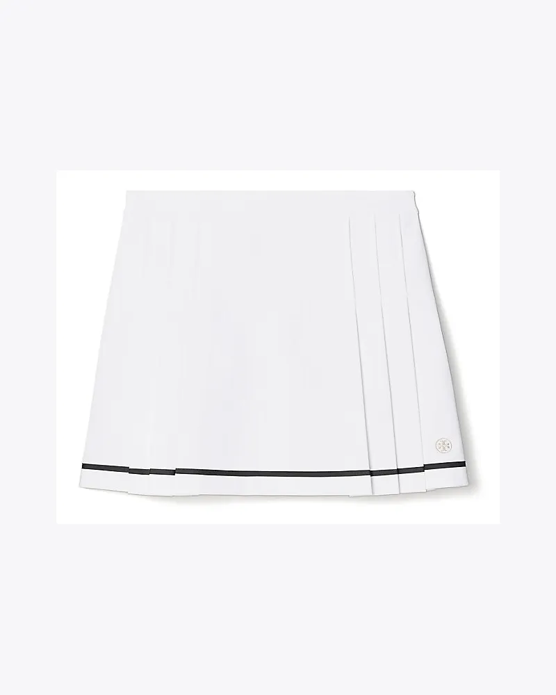 Tory Sport Tennisrock Aus Technischem Twill Mit Falten Snow