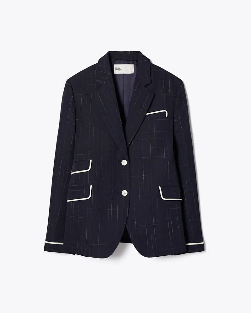 Tory Burch Damen Buddy Wool Jacket Dark