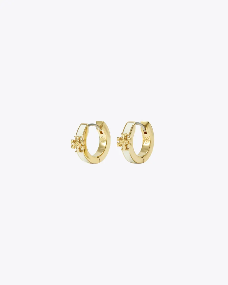 Tory Burch Damen Kira Huggie Ohrring mit Emaille Tory