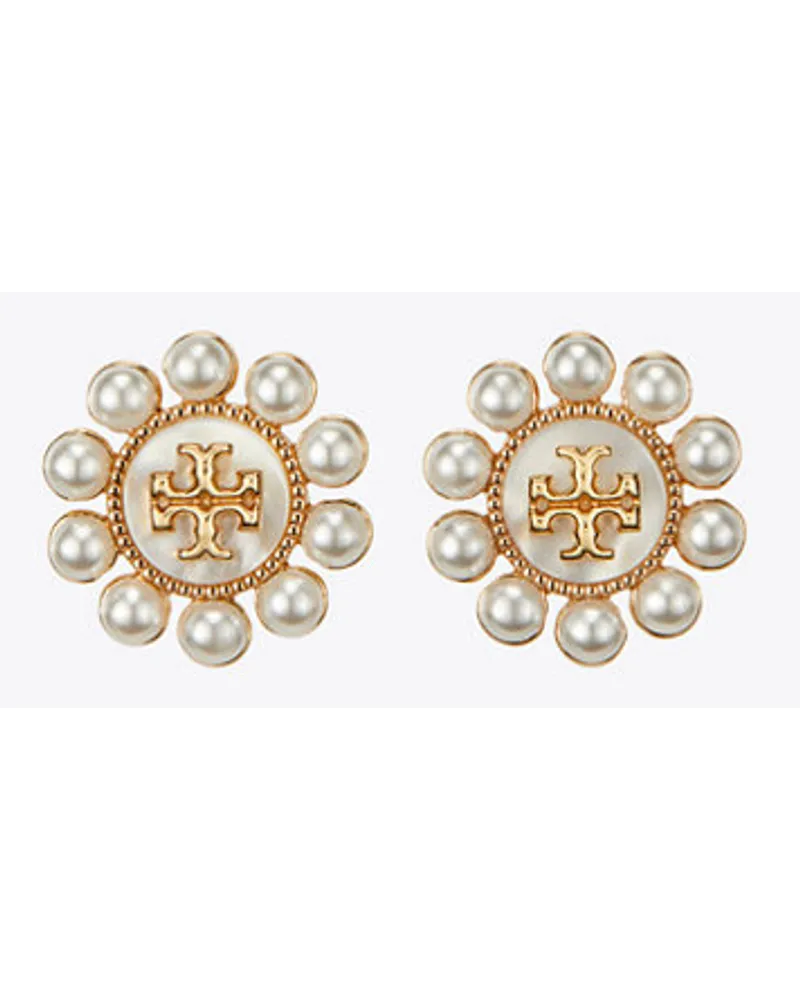 Tory Burch Kira Pearl Flower Stud Tory