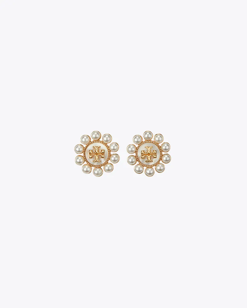 Tory Burch Damen Kira Pearl Flower Stud Tory