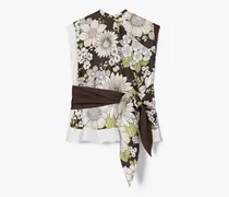 Damen Bedrucktes Seidentop