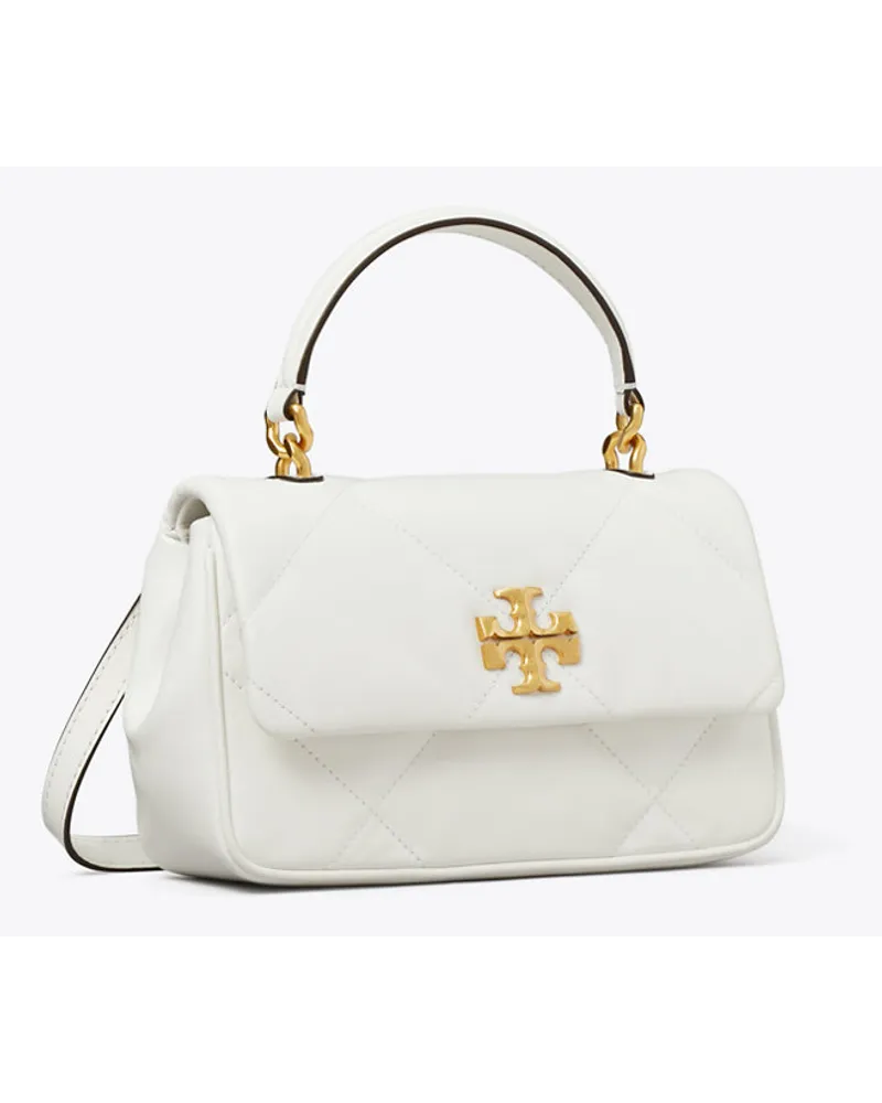 Tory Burch Kira Diamond Quilt Top-Handle Blanc