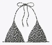 Damen Bedrucktes String-Bikinioberteil