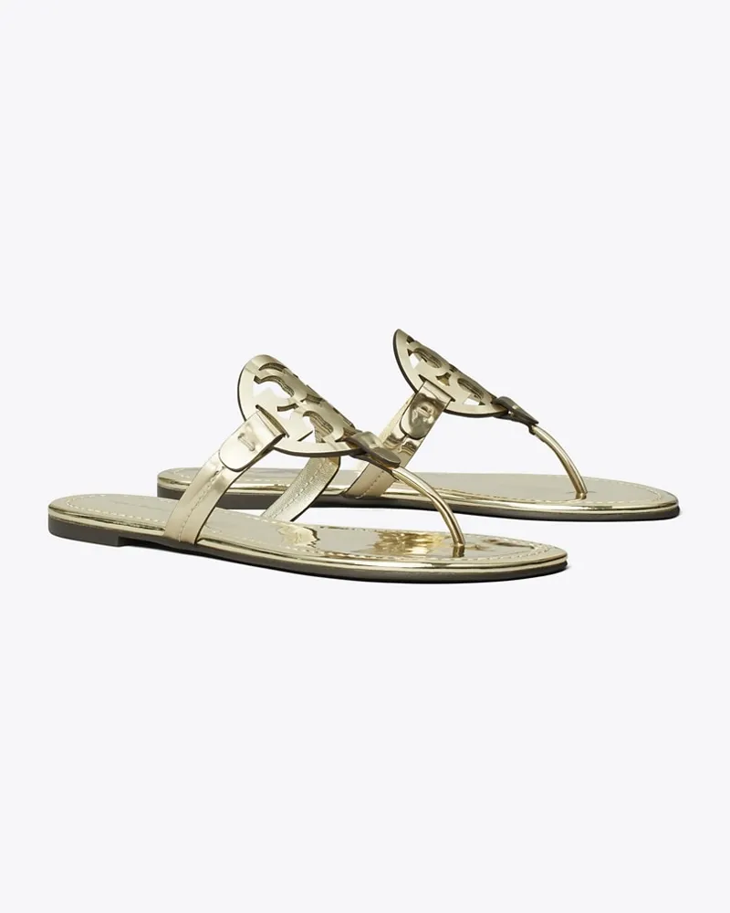 Tory Burch Damen Miller Sandale in Metallic Gold