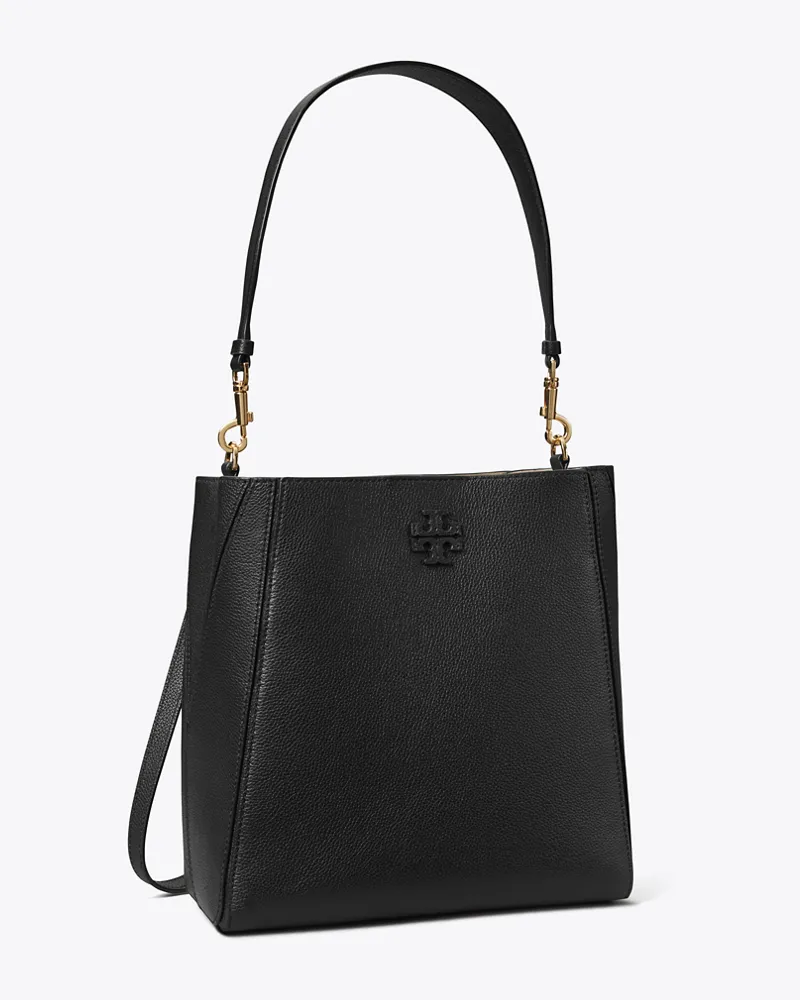 Tory Burch Damen McGraw Bucket Bag Black