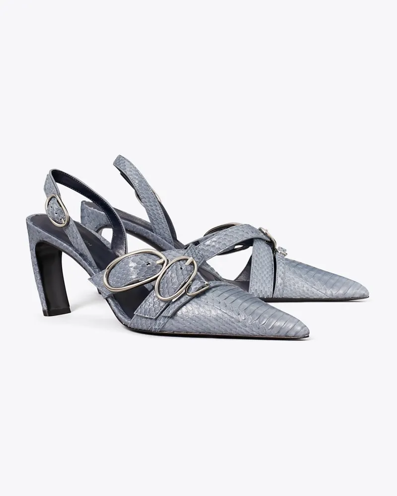 Tory Burch Slingback mit mehreren Schnallen Dusky