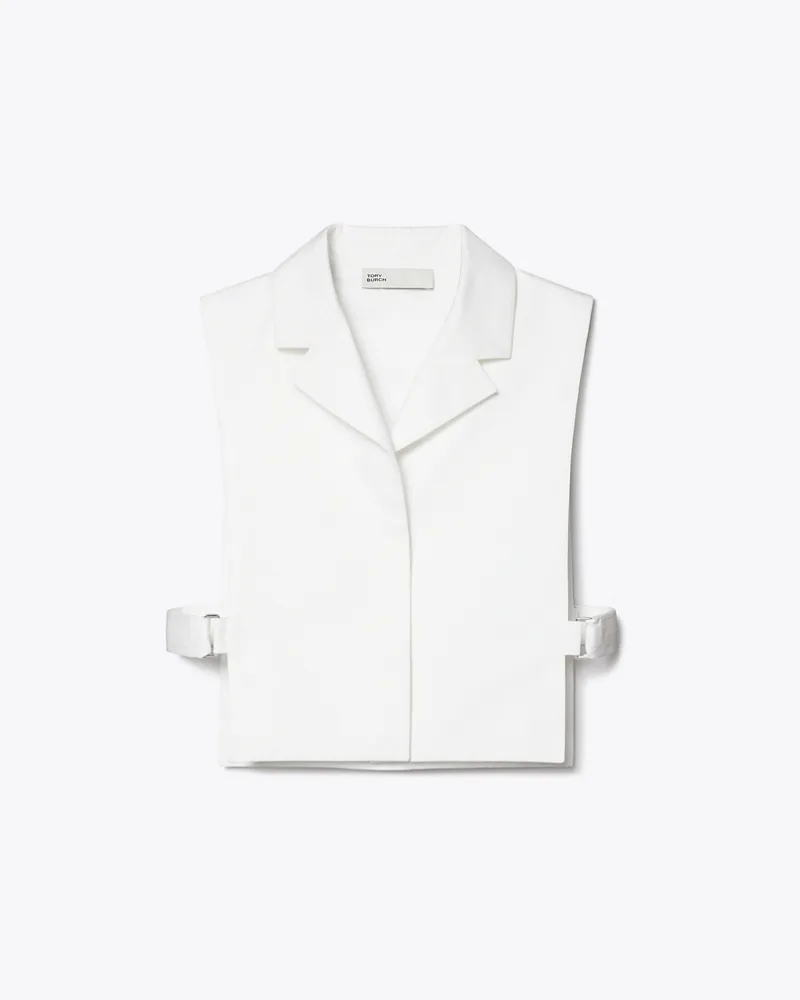 Tory Burch Damen Cotton Dickie Top White