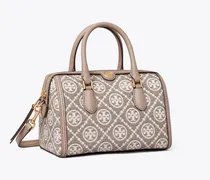 Damen Petite Barrel Bag aus beschichtetem Jacquard mit T-Monogramm
