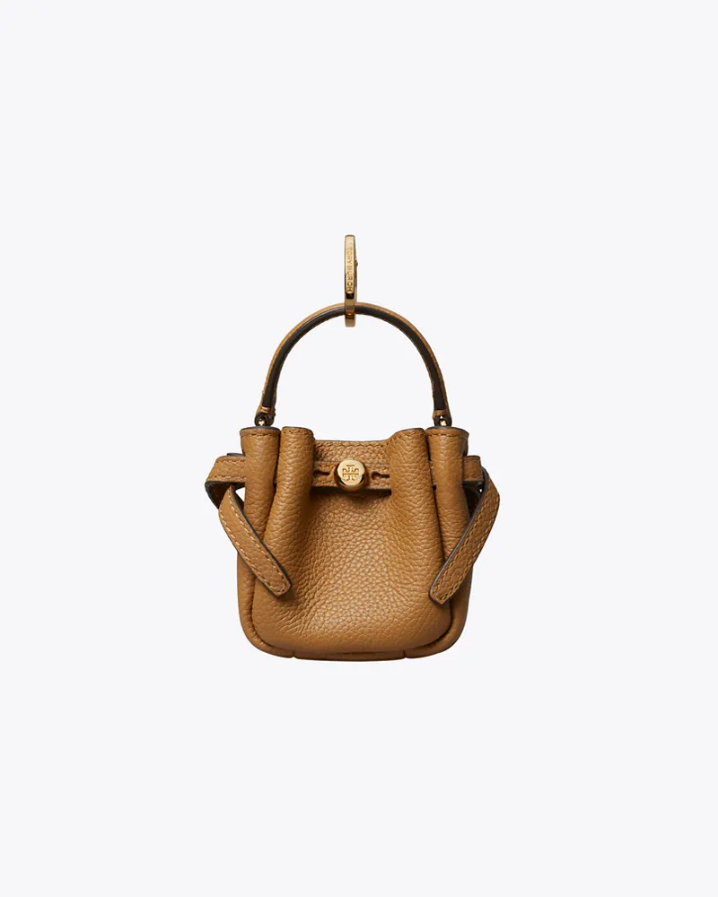 Tory Burch Damen Romy Bucket Bag mit Anhänger Tiramisu