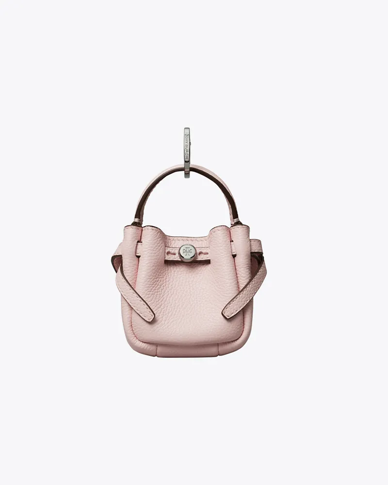 Tory Burch Damen Romy Bucket Bag mit Anhänger Rose