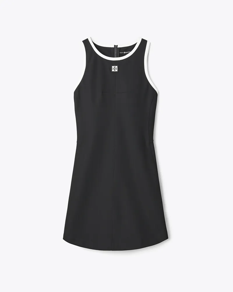 Tory Burch Damen Racerback-Tenniskleid aus Jersey Black