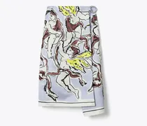 Damen Bedruckter Satinrock