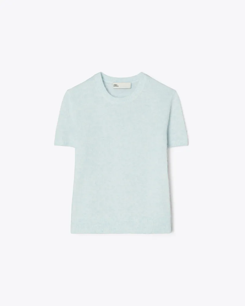 Tory Burch Damen T-Shirt aus Kaschmir und Seide Soft