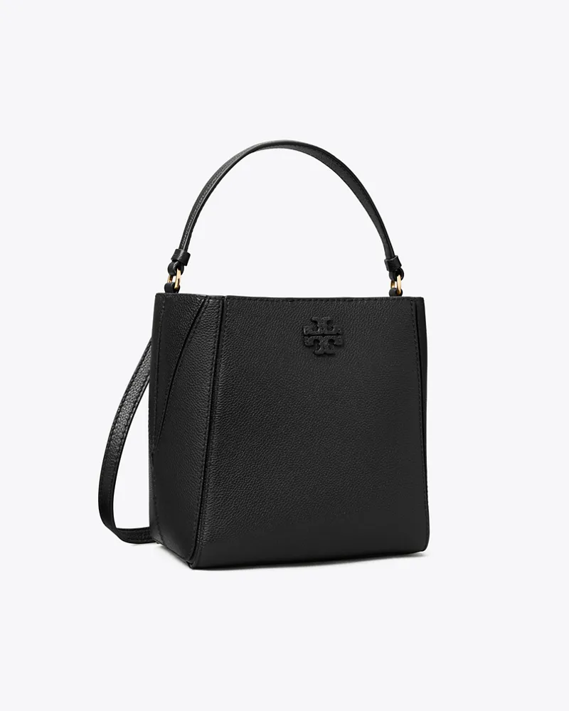 Tory Burch Damen Small McGraw Bucket Bag Black