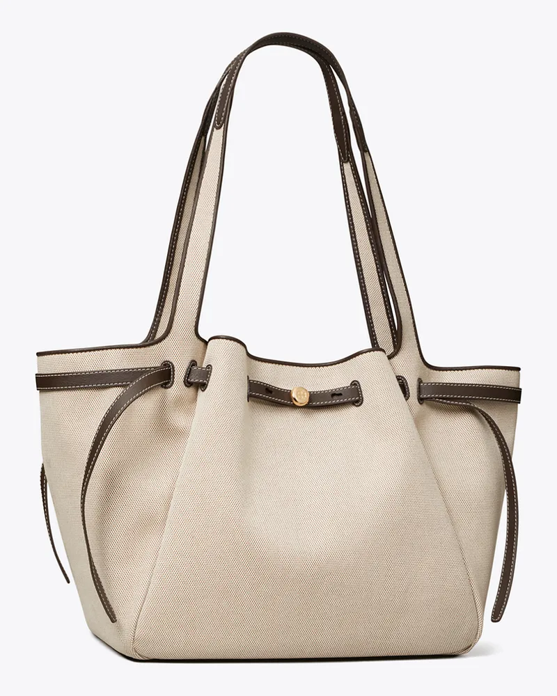 Tory Burch Romy Tote Bag aus Canvas Dusty