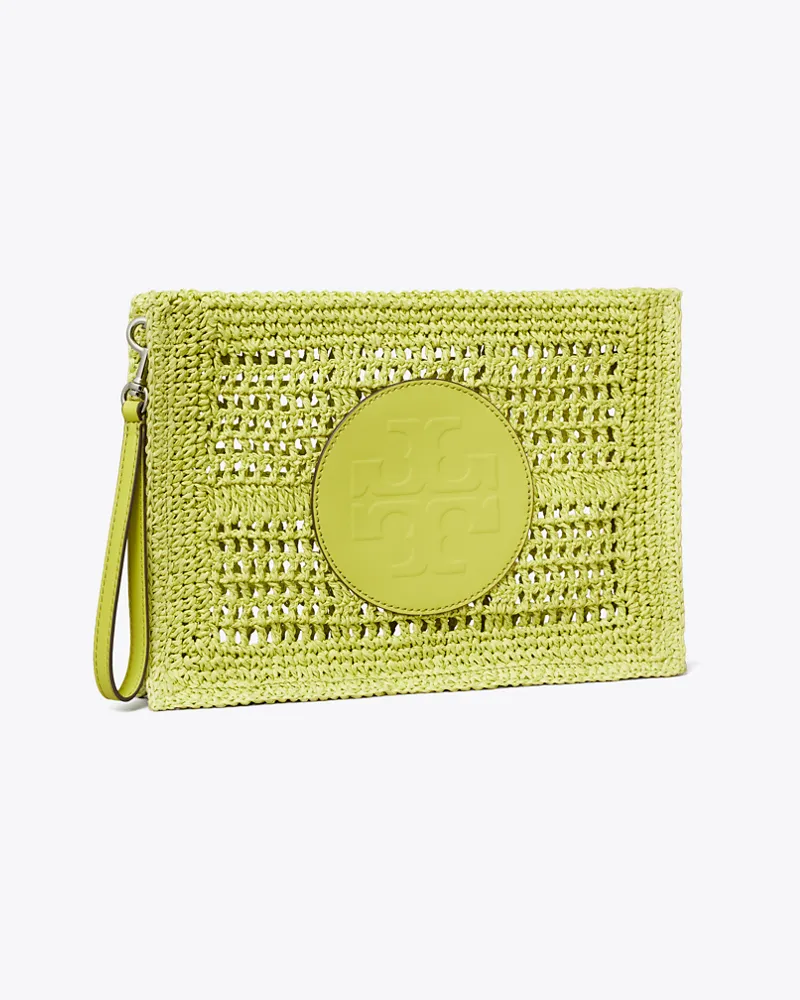 Tory Burch Von Hand gehäkelte Ella Clutch Citrus