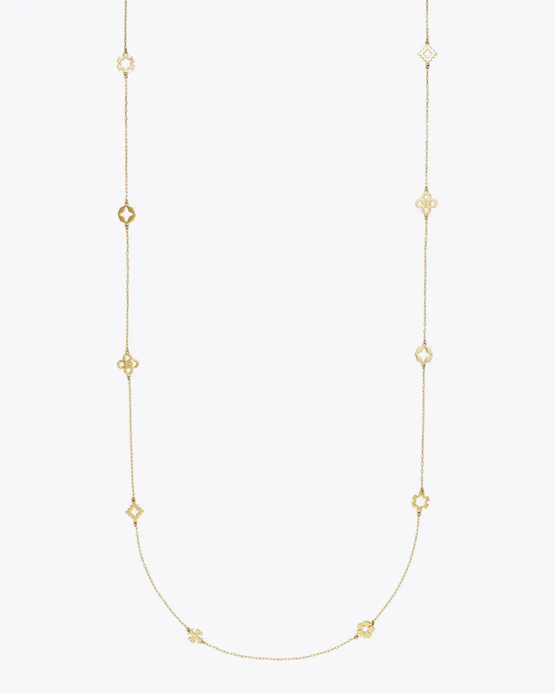 Tory Burch Damen Lange Kira Clover Halskette Tory