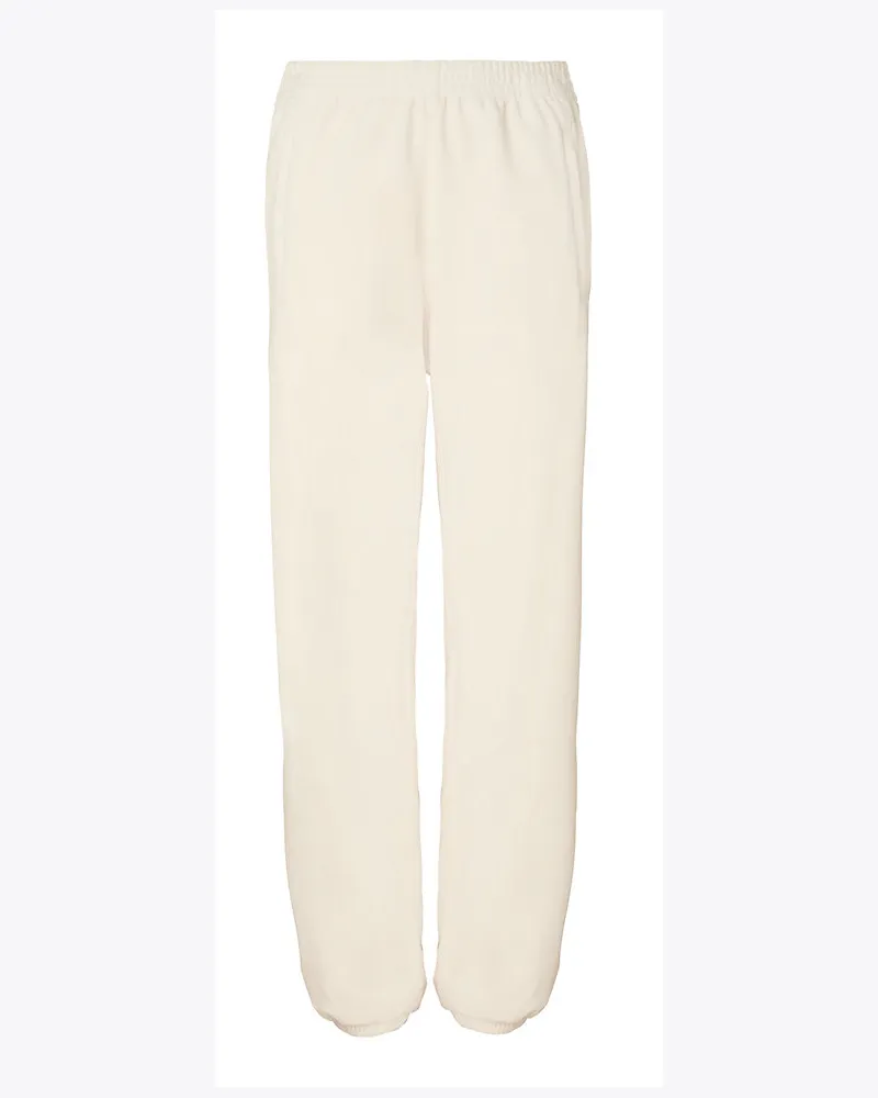 Tory Sport Trainingshose Aus Velours Ivory