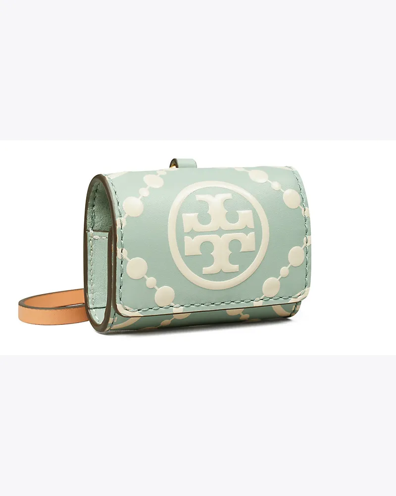 Tory Burch Etui Für Airpods Mit Geprägtem T-Monogramm Blue