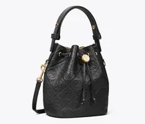 Damen Strukturierte Mini Bucket Bag mit T-Monogramm