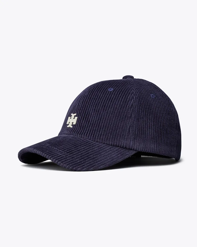 Tory Burch Corduroy Logo Cap Tory