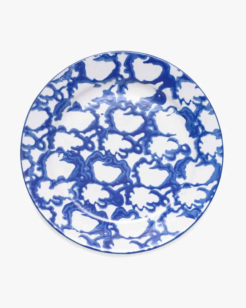 Tory Burch Salatplatte Im Spongeware-Design, 4er-Set Smoke