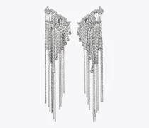 Damen Runway Pavé Ohrringe mit Logo