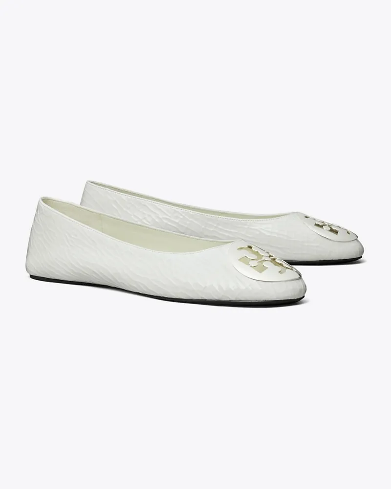 Tory Burch Damen Reva Ballerina White