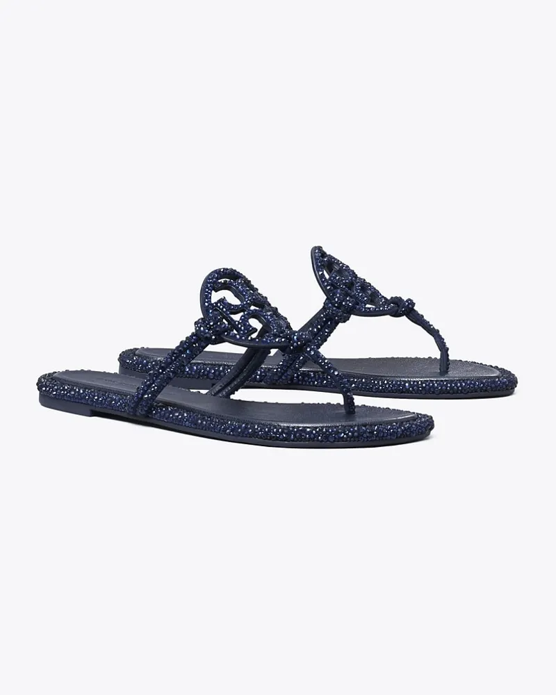 Tory Burch Damen Miller Sandale mit Pavé und Knoten New