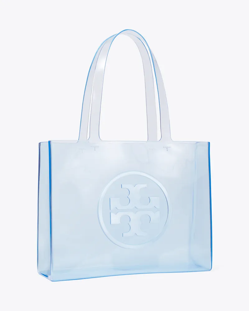 Tory Burch Damen Kleine transparente Ella Tote Bag Pool