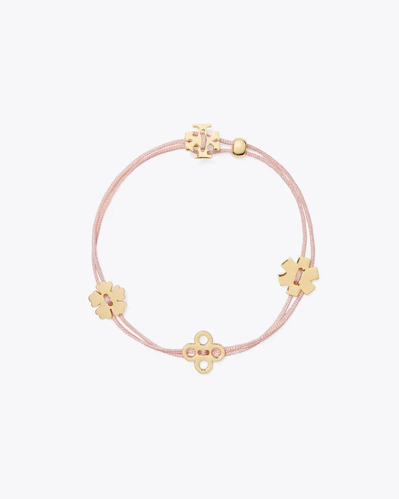 Tory Burch Damen Forget Me Not Cord Bracelet Pink