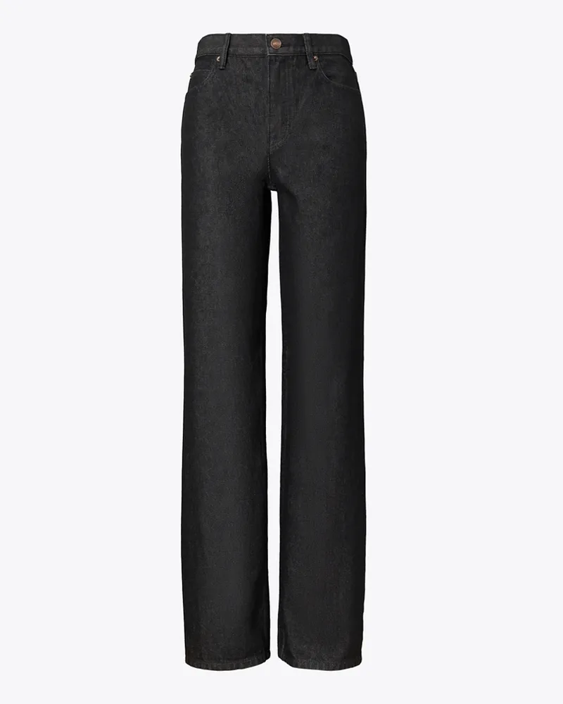 Tory Burch Jeans mit geradem Bein Rinse