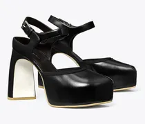 Damen Peeptoe-Sandale mit Plateausohle